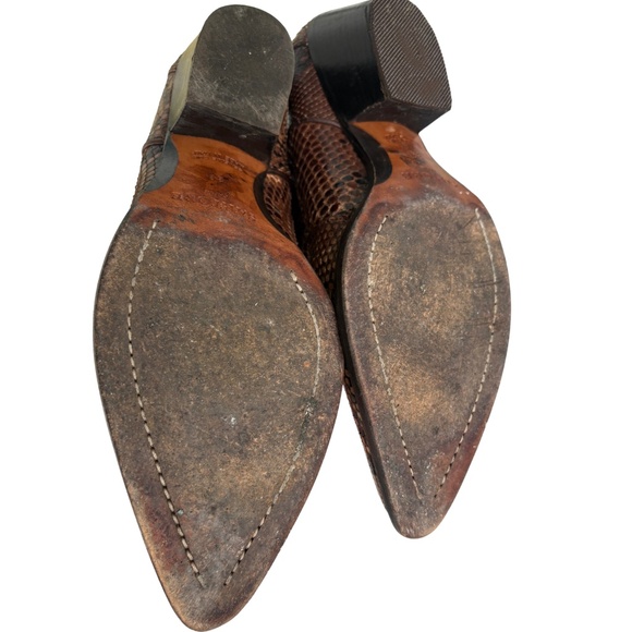 Sartore Paris Snakeskin & Leather Cowboy Boots – Made in Italy – EU 39 (US 8.5) - Picture 8 of 8